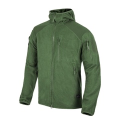 Кофта флісова Helikon-Tex Alpha Hoodie Jacket Grid Fleece Olive BL-ALH-FG-02-B04 Viktailor