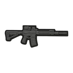 M-Tac нашивка AR-15 3D PVC Dark Grey