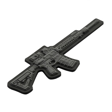 M-Tac нашивка AR-15 3D PVC Dark Grey 51112012 Viktailor