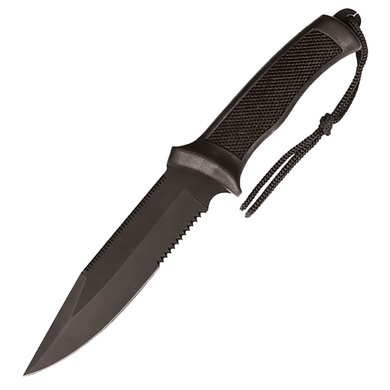 Нож боевой MIL-TEC Combat Черный 15358002 Viktailor