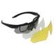 Окуляри балістичні ESS ICE 3LS Kit з чохлом Чор, Black
