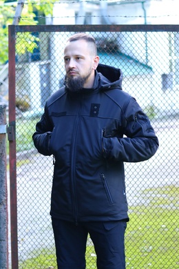 Куртка зимова Поліція Vik-Tailor SoftShell Чорна 44866202-46 Viktailor