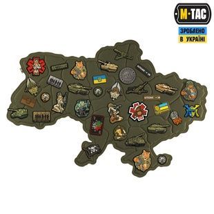 Панель для нашивок M-Tac Мапа України, Ranger Green