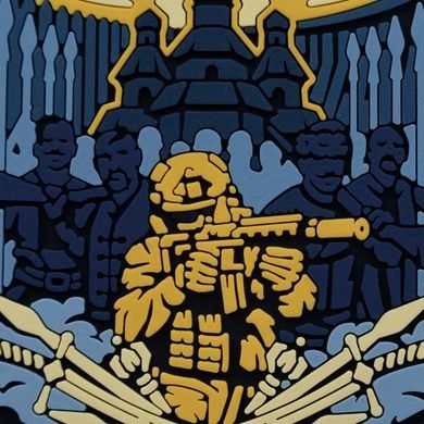 ПВХ патч (шеврон) "Запоріжжя", Navy Blue