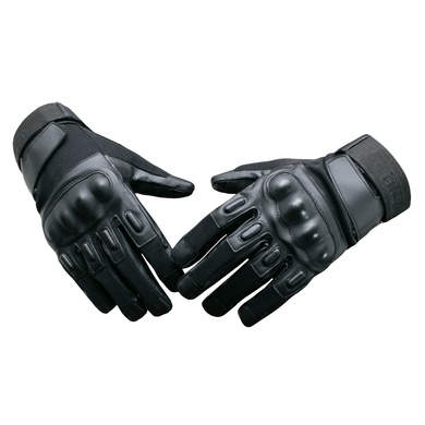 Перчатки тактические BlackEagle полнопалые черные 12500002-L Viktailor