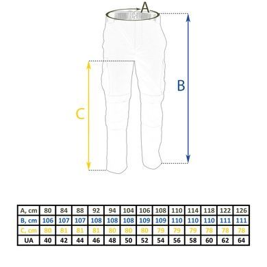 Штани тактичні Vik-Tailor Rip-Stop 53777049-40 Viktailor