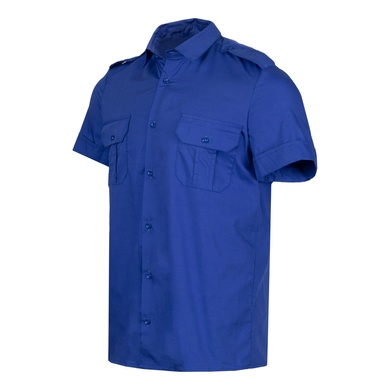 Рубашка с коротким рукавом Голубая 48 45602111-48 Viktailor