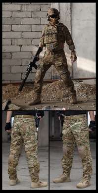 Бойові штани IDOGEAR G3 Combat Pants Multicam з наколінниками IG-PA3201-49-S Viktailor