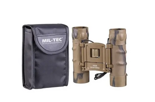 Бінокль Mil-Tec GEN.II COLLAPSIBLE BINOCULAR 10X25 Дезерт 15702160 Viktailor