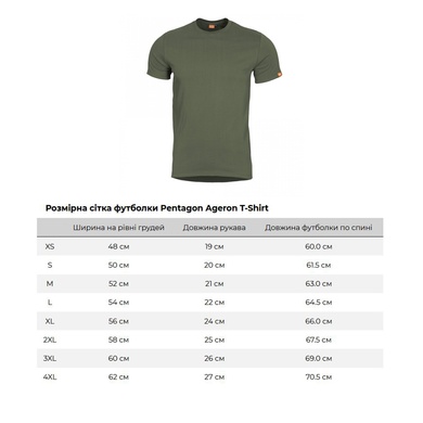 Футболка Pentagon Ageron T-Shirt Olive Green K09012-06-S Viktailor