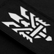 M-Tac нашивка Тризуб (стилизация) Laser Cut вертикальная Black/Grey 51196299 фото 3 Viktailor