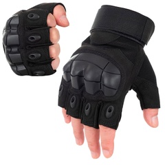 Перчатки беспалые Outdoor Tactics с защитой Black 65655702-04 Viktailor