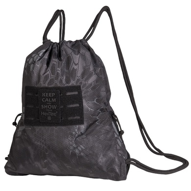 Рюкзак спортивний Mil-Tec Sports Bag HEXTAC Mandra® Night Кріптек чорний 14048085 Viktailor
