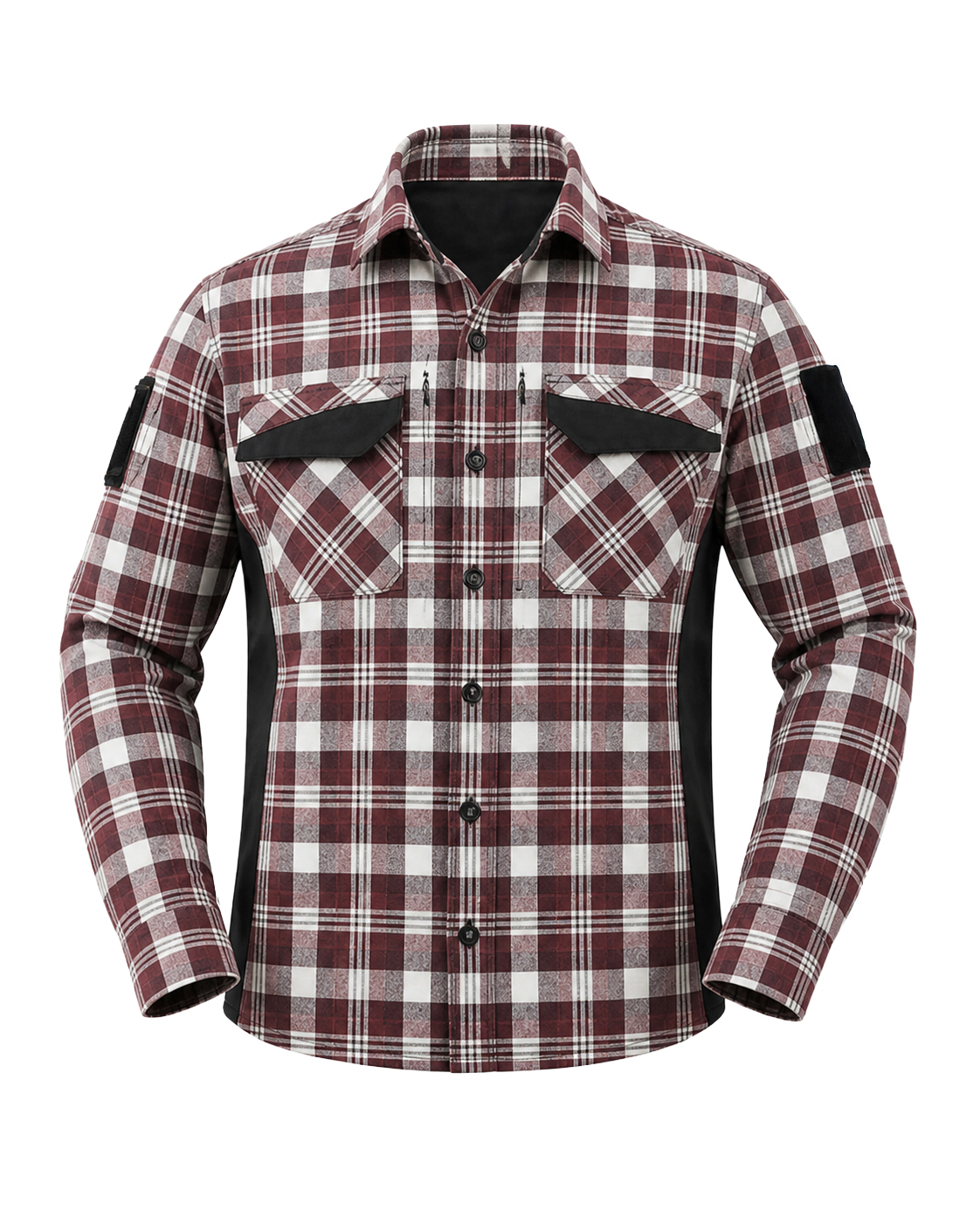 Тактическая рубашка Vik-Tailor с липучкой Velcro, Burgundy, 56-58/4