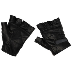 Безпалі шкіряні рукавиці MFH «Deluxe» Black 15514-S Viktailor